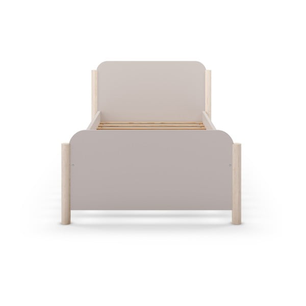 Kremowe łóżko dziecięce z litego drewna sosnowego 90x190 cm Enola – Marckeric-image-4