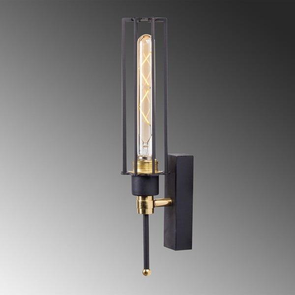 Kinkiet w czarno-złotym kolorze ø 8 cm Fellini – Opviq lights-image-3
