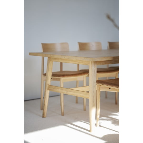 Stół w dekorze dębu 100x220 cm Plainfield – Rowico-image-4