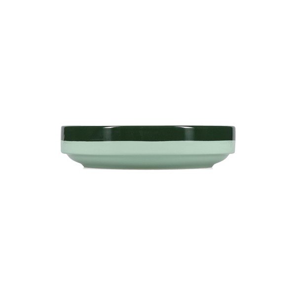 Zielony głęboki kamionkowy talerz ø 21 cm Duo – ONA-image-2