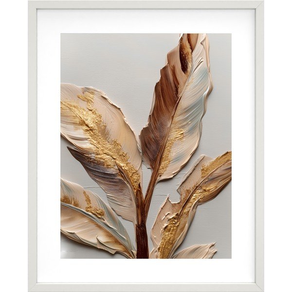 Obraz drukowany z ramą w zestawie 40x50 cm Golden Strelitzia – Styler