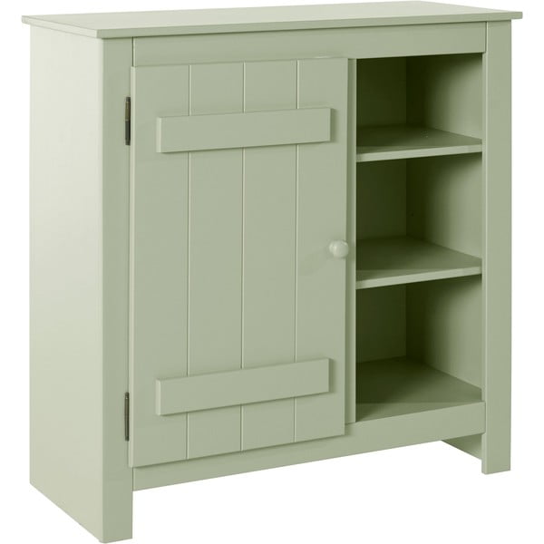 Jasnozielona szafka z litego drewna sosnowego 90x90 cm Bertram – Støraa-image-2