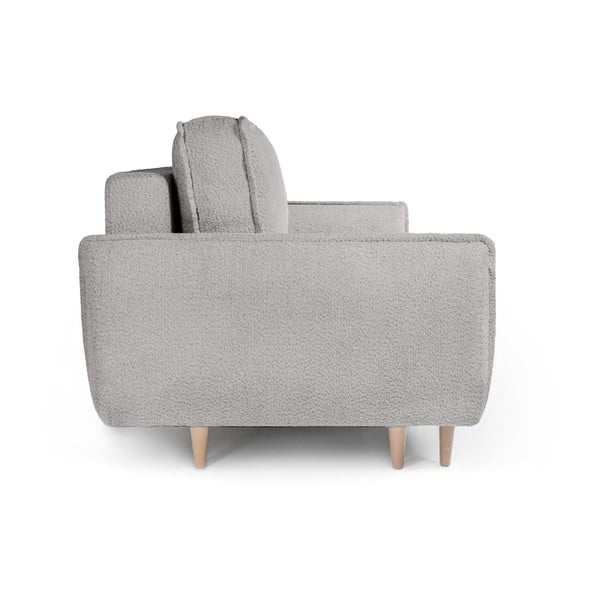 Szara rozkładana sofa z materiału bouclé 215 cm Patti – Bonami Selection-image-2
