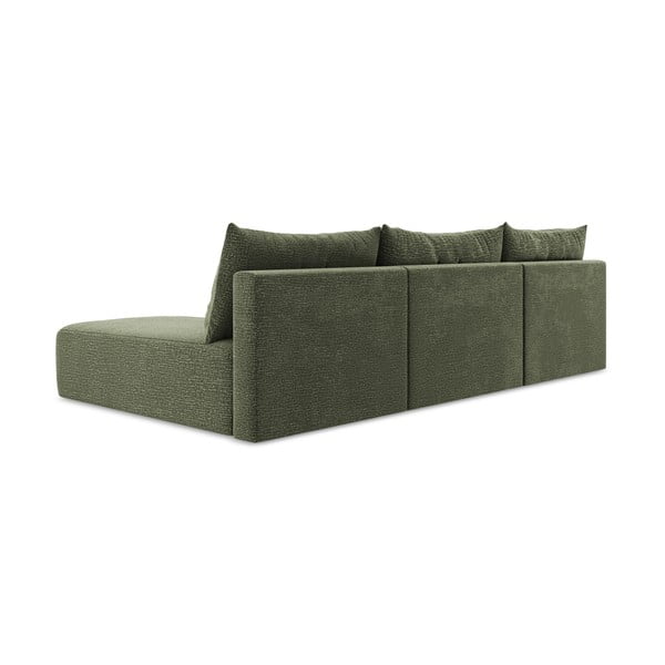 Zielony rozkładany/ze schowkiem narożnik Kalena – Makamii-image-3