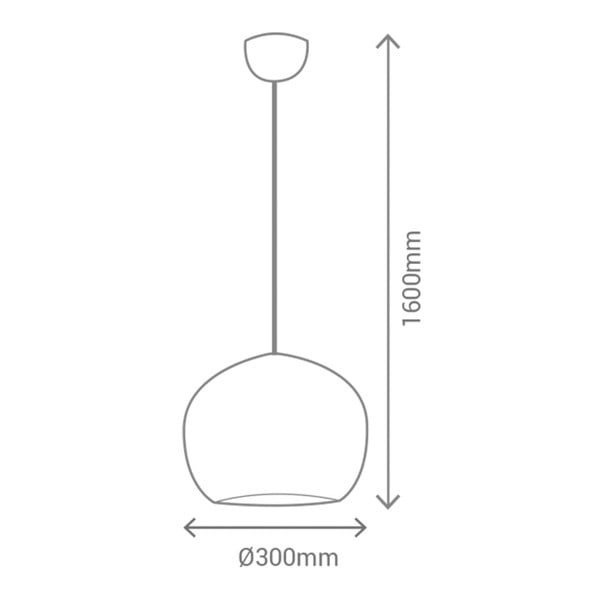 Czarna lampa wisząca SULION Carol-image-1