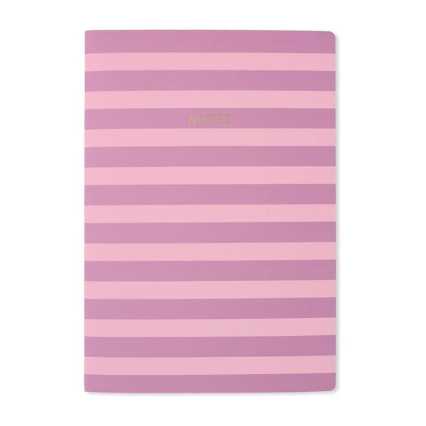 Notes A4 GO Stationery Lilac Stripe
