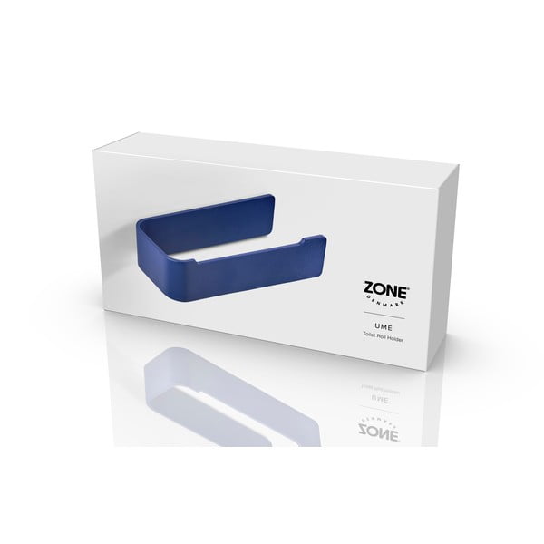 Niebieski ścienny metalowy uchwyt na papier toaletowy Ume – Zone-image-2