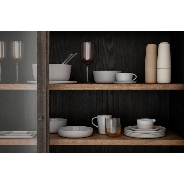 Jasnoszary ceramiczny talerz do serwowania Sablo L – Blomus-image-2