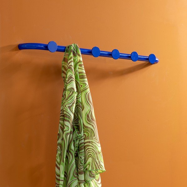 Niebieski metalowy wieszak ścienny 75 cm Retro – Spinder Design-image-4