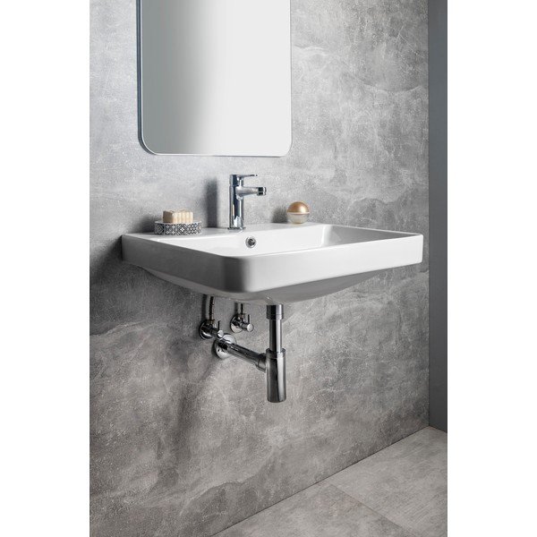 Biała ceramiczna umywalka 60x48 cm Neron – Sapho-image-1