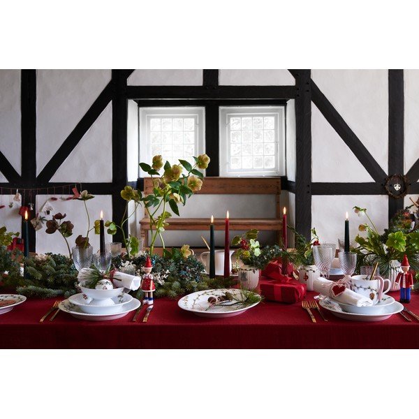 Biały porcelanowy wazon świąteczny Kähler Design Hammershøi, wys. 10,5 cm-image-2