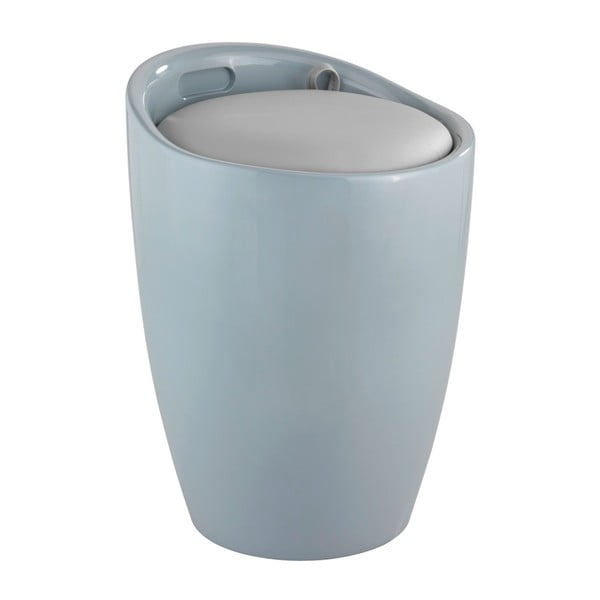 Szary kosz na pranie i taboret w jednym Wenko Candy Look, 20 l-image-1