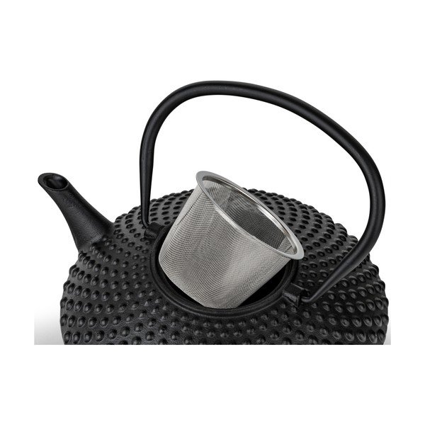 Czarny żeliwny dzbanek do herbaty z sitkiem 1,25 l Xilin – Bredemeijer-image-4
