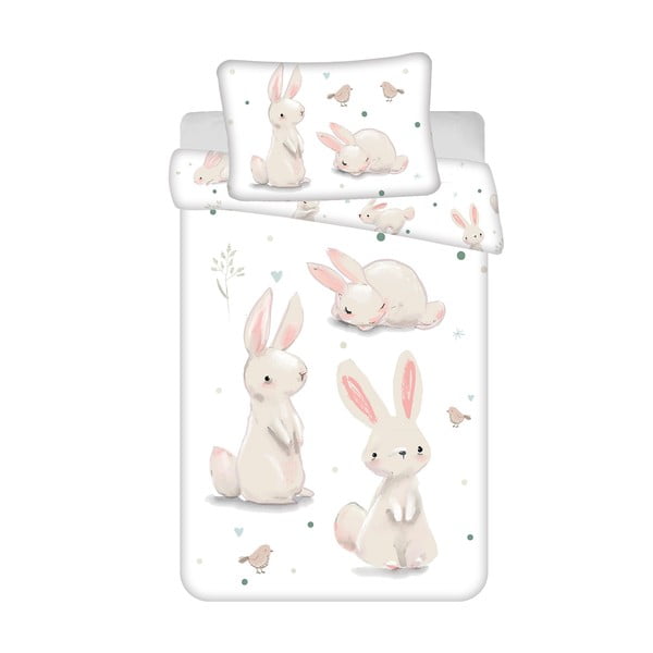 Bawełniana pościel dziecięca do łóżeczka 100x135 cm Bunnies – Jerry Fabrics