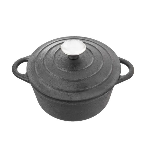 Garnek żeliwny z pokrywką odpowiedni na indukcję 4 l LITINA – Orion
