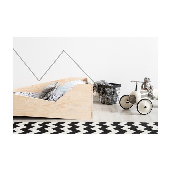 Łóżko dziecięce z drewna sosnowego Adeko BOX 5, 90x150 cm-image-2