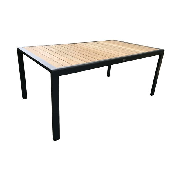 Szary metalowy zestaw mebli ogrodowych dla 6 osób Annecy – Rojaplast-image-2