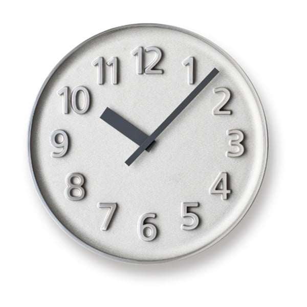 Aluminiowy zegar Lemnos Clock Founder, ⌀ 30,4 cm