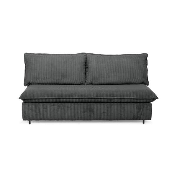 Ciemnoszara sztruksowa rozkładana sofa 184 cm Isadora – Bobochic Paris