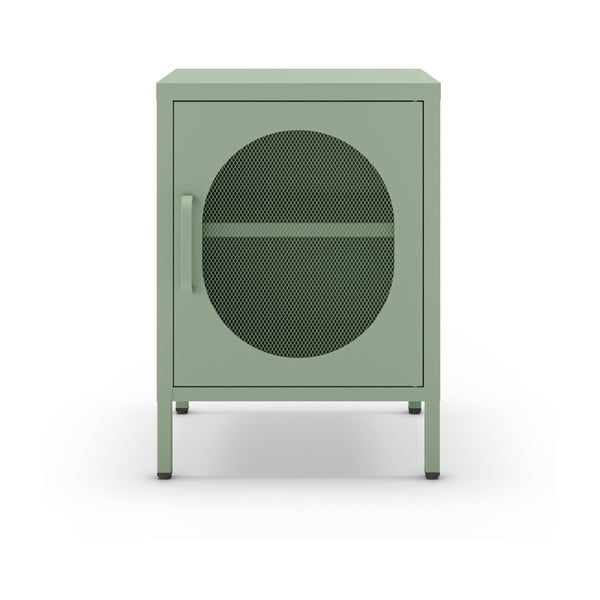 Miętowa metalowa szafka nocna Diora – Marckeric