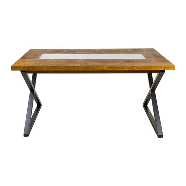 Stół z drewna jodłowego i żelaza Santiago Pons Nara