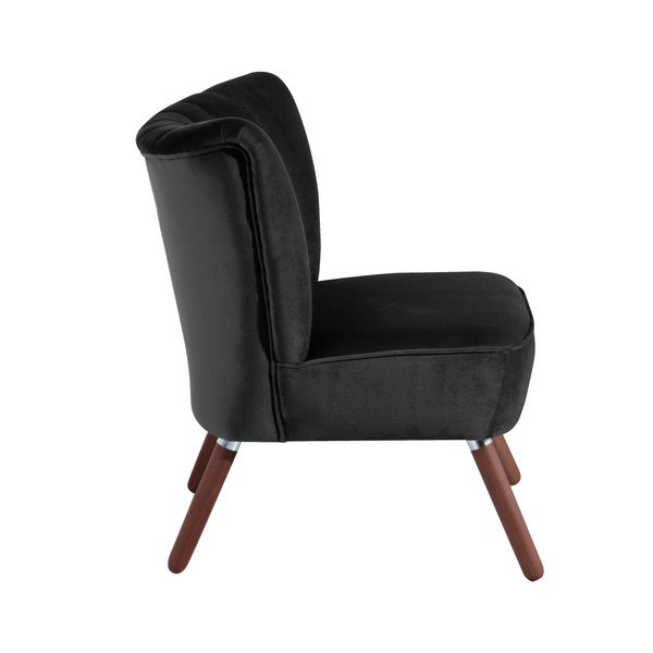 Czarny fotel Max Winzer Alessandro Velour-image-1