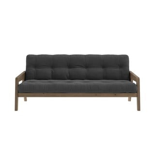 Szara sztruksowa rozkładana sofa 204 cm Grab – Karup Design