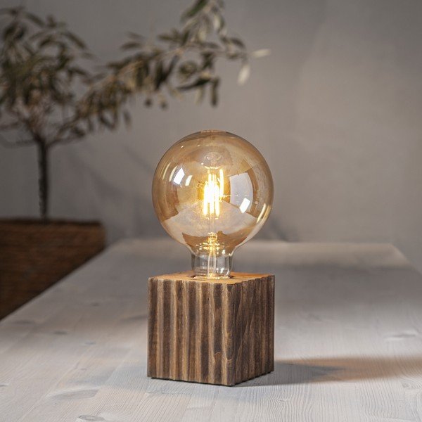 Brązowa podstawa lampy 10 cm Box – Star Trading-image-1