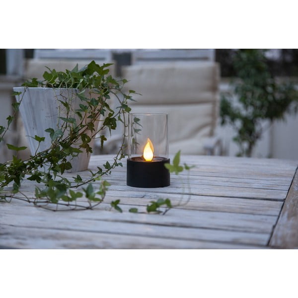 Czarna ogrodowa dekoracja świetlna LED Star Trading Puloun, wys. 13,5 cm-image-3