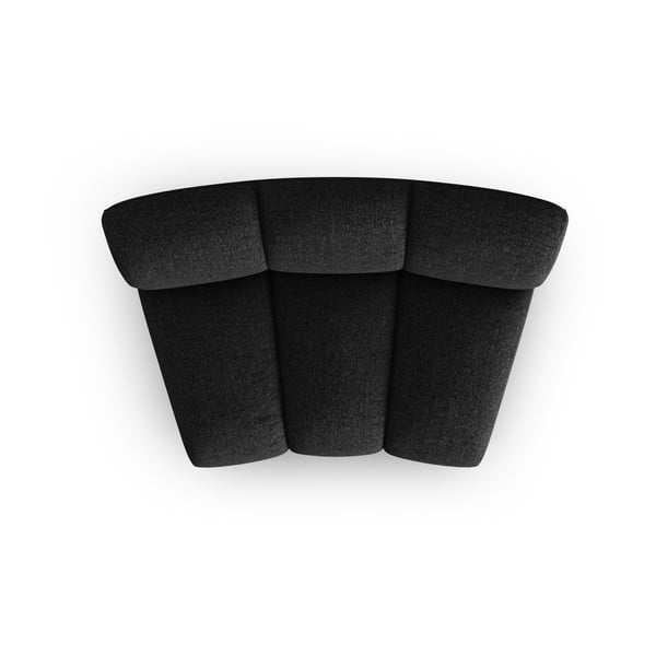 Czarnoantracytowy moduł sofy (moduł środkowy) Lupine – Micadoni Home-image-2