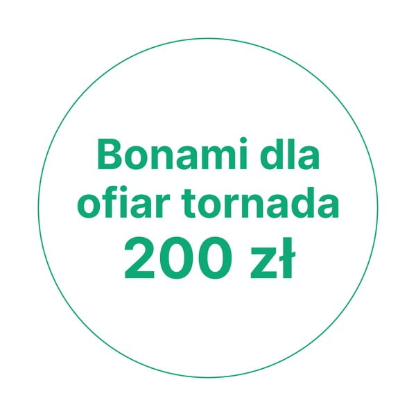 Bonami dla ofiar tornada 200 zł (100 zł od Ciebie + 100 zł od Bonami)