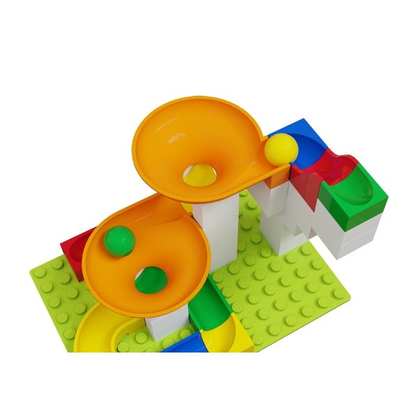 Zestaw dodatkowych elementów do budowy toru kulkowego Hubelino, 44 szt.-image-4