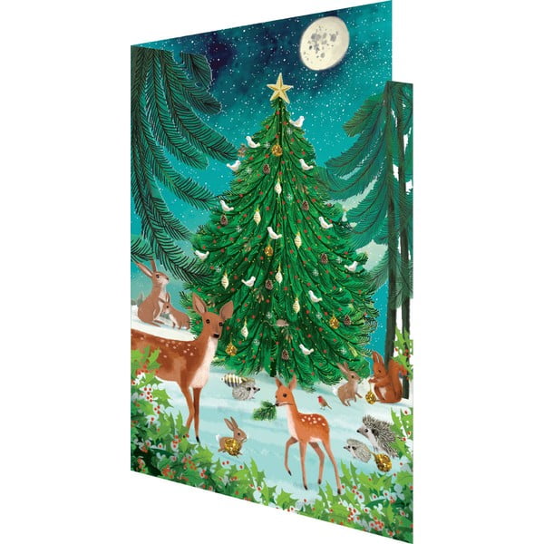Kartki świąteczne zestaw 5 szt. Heart of the Forest – Roger la Borde