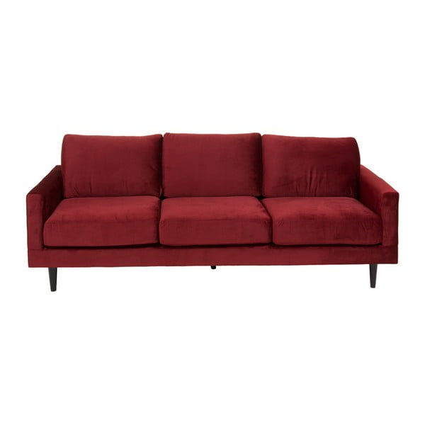 Czerwona sofa trzyosobowa Santiago Pons Cos