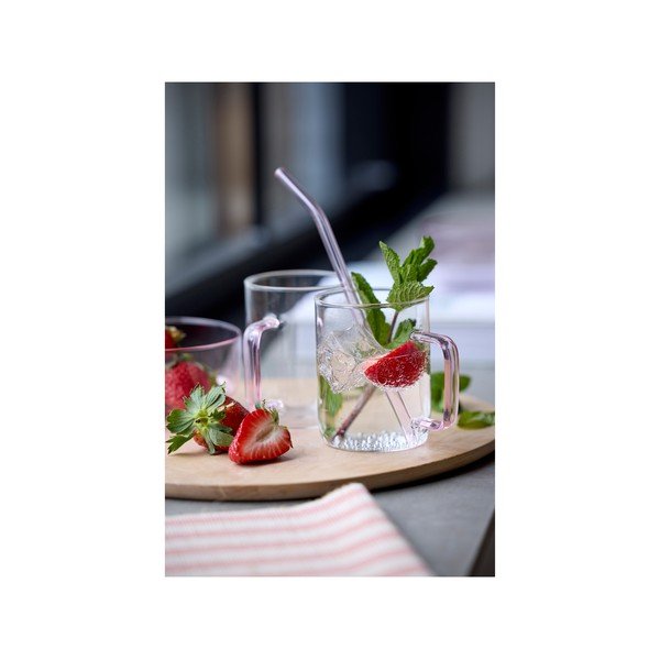 Szklane słomki ze szczoteczką w komplecie zestaw 4 szt. – Lyngby Glas-image-1