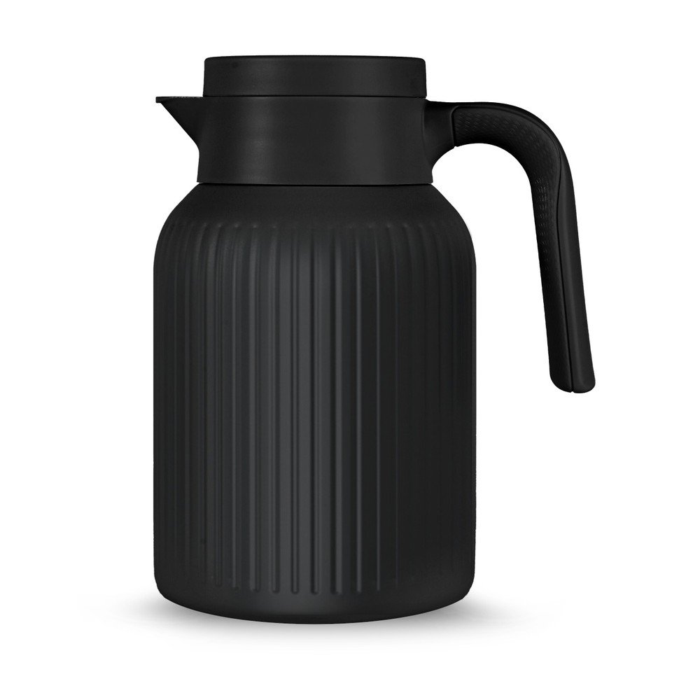 Czarny termos ze stali nierdzewnej 1,5 l Trine – Sagaform