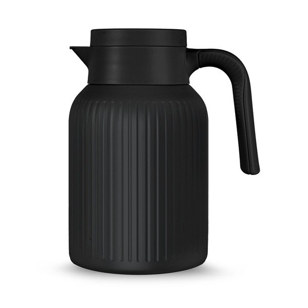 Czarny termos ze stali nierdzewnej 1,5 l Trine – Sagaform