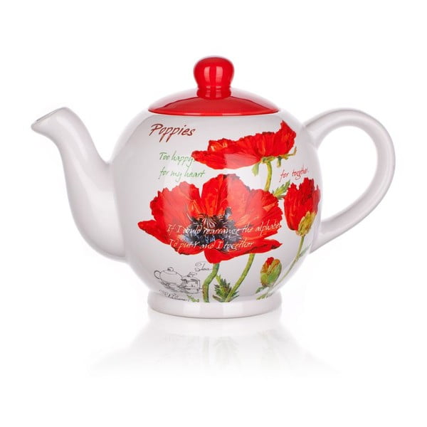 Imbryk Red Poppies, 1200 ml