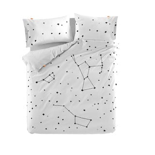 Bawełniana poszwa na kołdrę Blanc Constellation, 200x200 cm