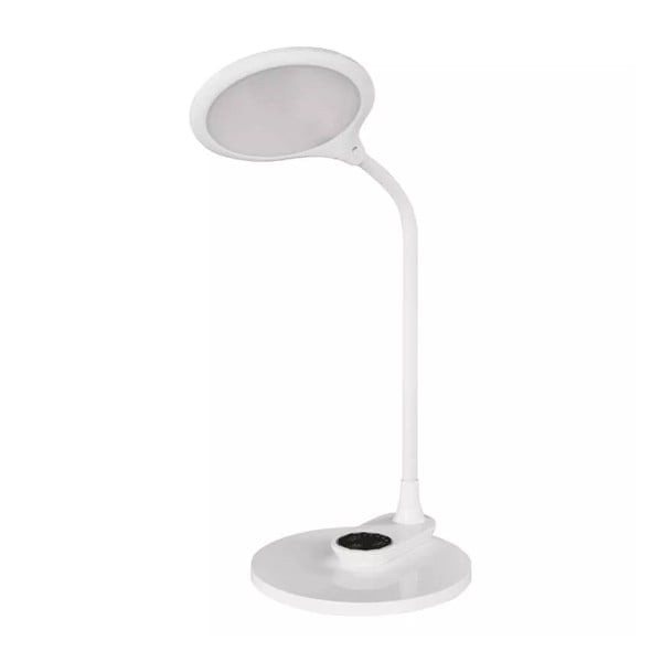 Biała lampa stołowa LED ze ściemniaczem (wys. 30 cm) Ruby – EMOS