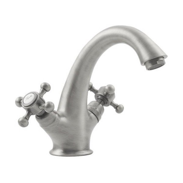 Bateria umywalkowa stojąca w kolorze matowego srebra Antea – Sapho-image-1