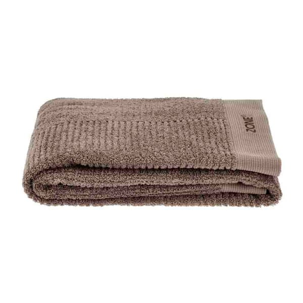 Brązowy bawełniany ręcznik kąpielowy 70x140 cm – Zone