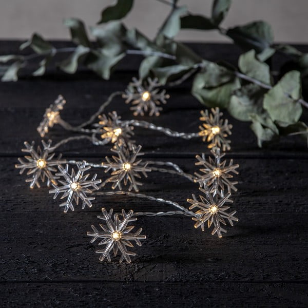 Girlanda świetlna ze świątecznym motywem długość 135 cm liczba żarówek 10 szt. Izy Snowflakes – Star Trading
