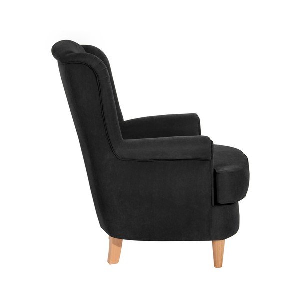Czarny fotel Max Winzer Kendra Velor-image-2