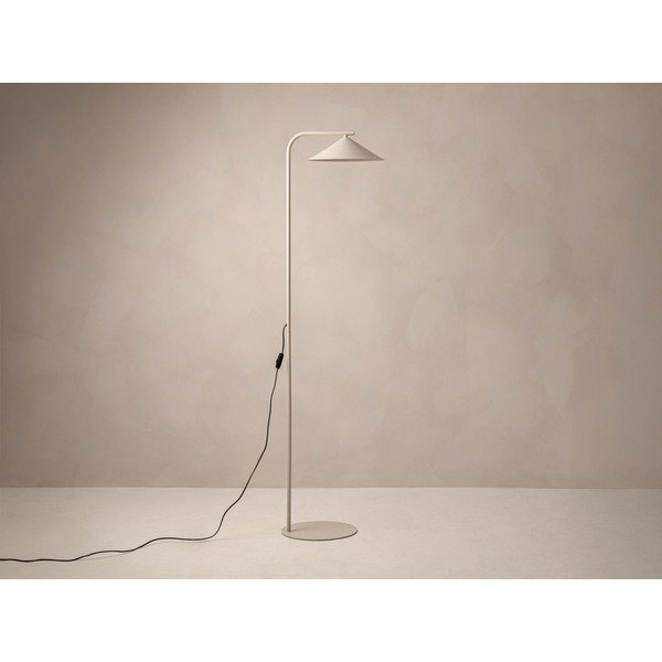 Kremowa metalowa lampa stojąca (wysokość 160 cm) Nocte – Micadoni -image-3