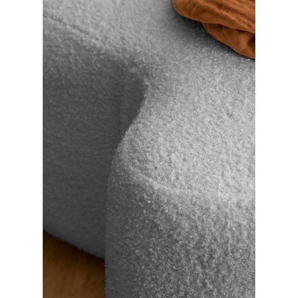 Szary puf z przędzy pętelkowej Bouclé Miuf – Miuform-image-4