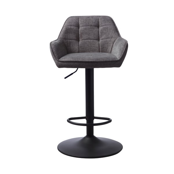 Ciemnoszary hoker z regulowaną wysokością Nolan – Unique Furniture-image-1