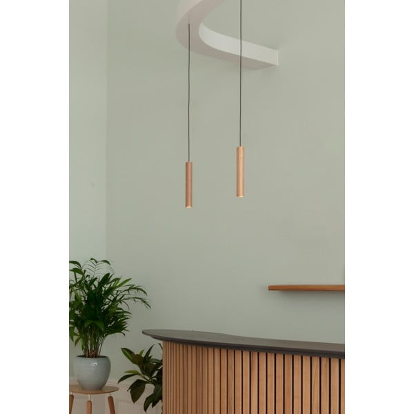 Lampa wisząca LED z drewnianym kloszem ø 3 cm Chimes – UMAGE-image-1