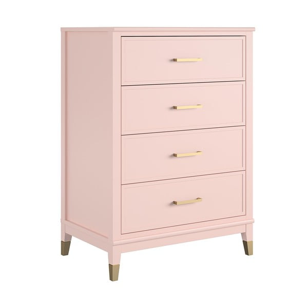 Różowa komoda CosmoLiving by Cosmopolitan Westerleigh, 75x106 cm-image-2
