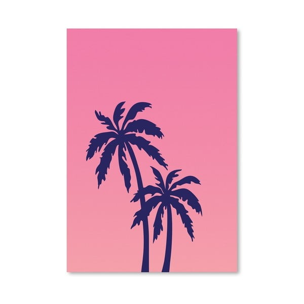 Plakat Palm Tree Pink